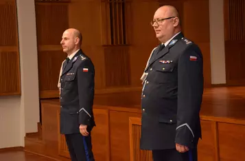 Uroczystość powołania komendanta policji w Chełmnie/ Fot. AW