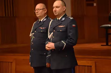 Uroczystość powołania komendanta policji w Chełmnie/ Fot. AW