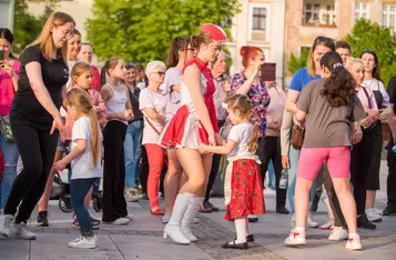 Święto tańca na rynku w Chełmnie/ Fot. Pitrex