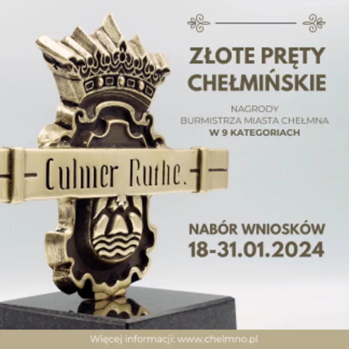 Rusza nabór wniosków do nagród burmistrza Złote Pręty Chełmińskie
