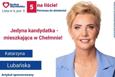 Głosuj na Katarzynę Lubańską, kandydatkę z Chełmna. Dzięki niej nasze sprawy dotrą do Sejmu. ROZMOWA