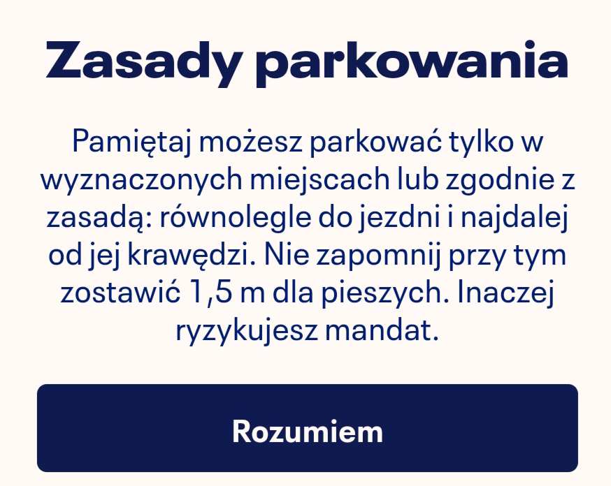 Tier informuje w aplikacji o zasadach parkowania hulajnóg