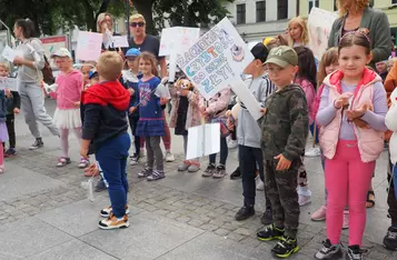 Masz Głos w Chełmnie. Happening przed ratuszem [fot. Agnieszka Waszkiewicz]