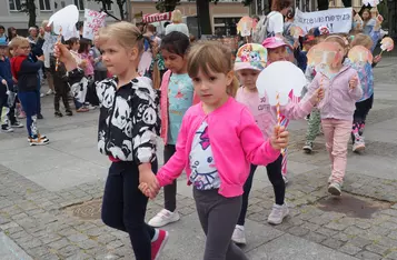 Masz Głos w Chełmnie. Happening przed ratuszem [fot. Agnieszka Waszkiewicz]