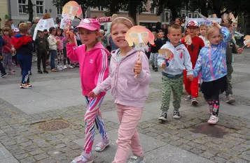 Masz Głos w Chełmnie. Happening przed ratuszem [fot. Agnieszka Waszkiewicz]