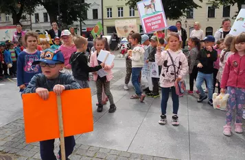 Masz Głos w Chełmnie. Happening przed ratuszem [fot. Agnieszka Waszkiewicz]