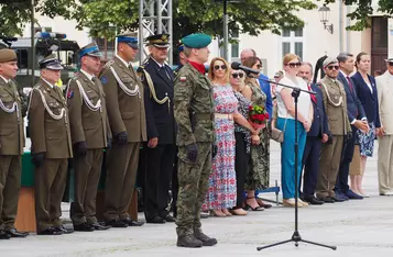 Uroczystości wojskowe na rynku w Chełmnie/ AW