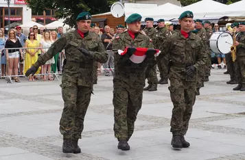 Uroczystości wojskowe na rynku w Chełmnie/ AW