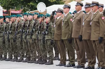 Uroczystości wojskowe na rynku w Chełmnie/ AW