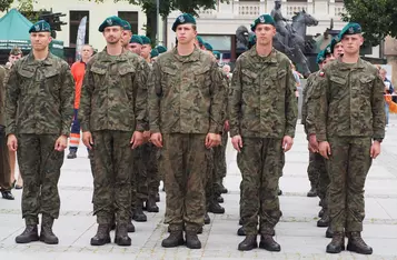 Uroczystości wojskowe na rynku w Chełmnie/ AW