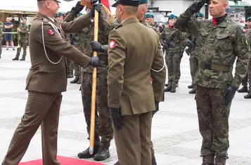 Uroczystości wojskowe na rynku w Chełmnie/ AW