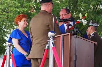 Uroczystości wojskowe na rynku w Chełmnie/ AW