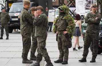 Uroczystości wojskowe na rynku w Chełmnie/ AW