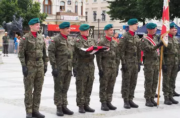 Uroczystości wojskowe na rynku w Chełmnie/ AW