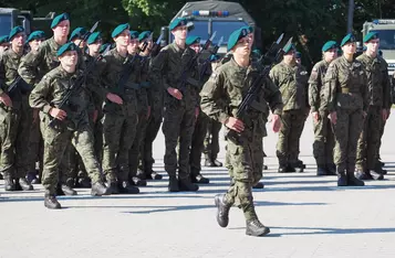 Przysięga wojskowa w Chełmnie/ Fot. AW