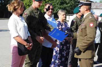 Przysięga wojskowa w Chełmnie/ Fot. AW