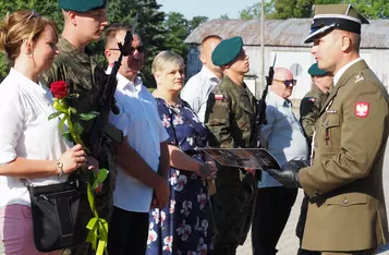 Przysięga wojskowa w Chełmnie/ Fot. AW