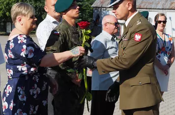 Przysięga wojskowa w Chełmnie/ Fot. AW