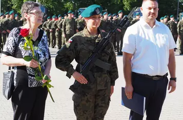 Przysięga wojskowa w Chełmnie/ Fot. AW