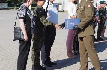 Przysięga wojskowa w Chełmnie/ Fot. AW