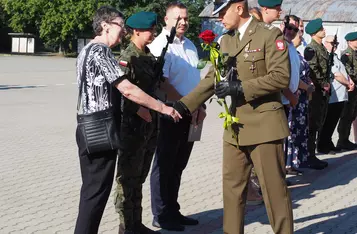 Przysięga wojskowa w Chełmnie/ Fot. AW