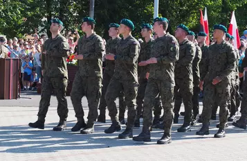 Przysięga wojskowa w Chełmnie/ Fot. AW