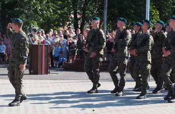 Przysięga wojskowa w Chełmnie/ Fot. AW