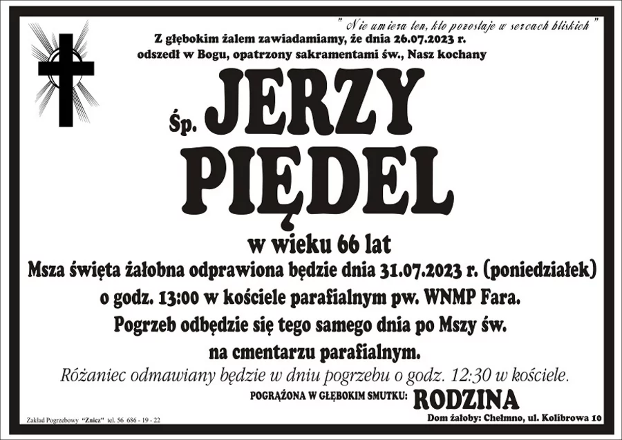 Miejsce na komentarz to przestrzeń na Twoje kondolencje.