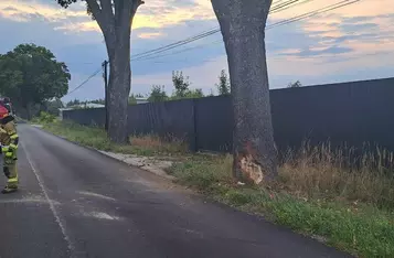 Samochód dachował przy wyjeździe na 