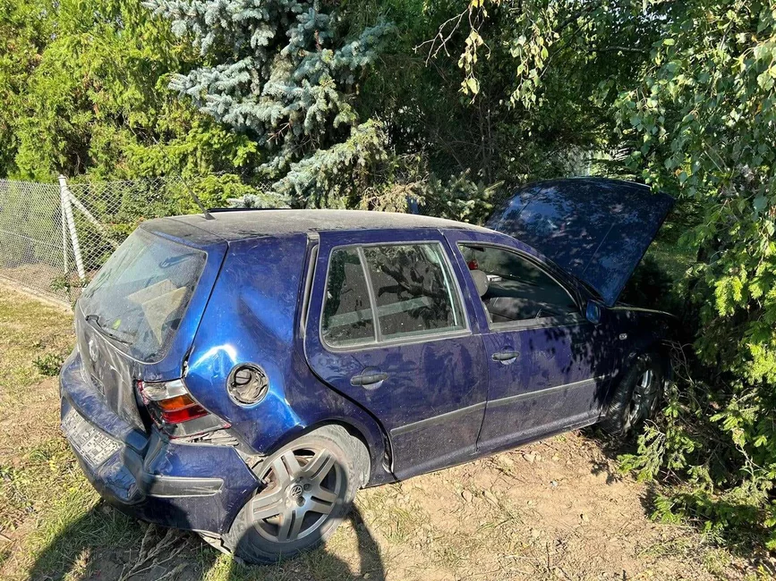 Auta zderzyły się na drodze wojewódzkiej nr 548 w Lisewie/ KP PSP Chełmno