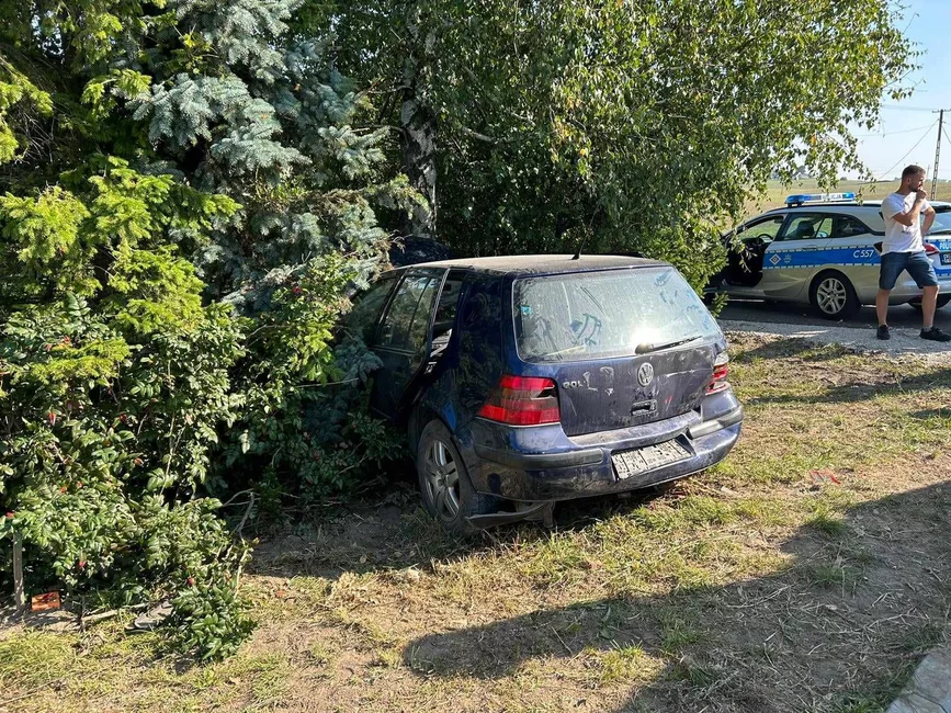 Auta zderzyły się na drodze wojewódzkiej nr 548 w Lisewie/ KP PSP Chełmno