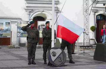 Przysięga wojskowa w Chełmnie/ Fot. AW