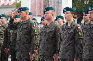 Przysięga wojskowa w Chełmnie/ Fot. AW