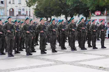 Przysięga wojskowa w Chełmnie/ Fot. AW