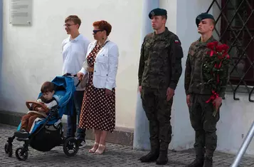 Przysięga wojskowa w Chełmnie/ Fot. AW