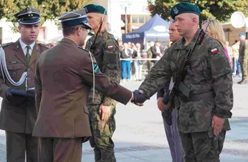 Przysięga wojskowa w Chełmnie/ Fot. AW