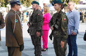 Przysięga wojskowa w Chełmnie/ Fot. AW