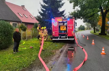 Pożar wybuchł w domu szeregowym w gminie Kijewo Królewskie/ Fot. KP PSP Chełmno