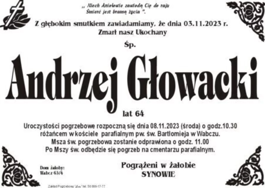 Miejsce na komentarz to przestrzeń na Twoje kondolencje.