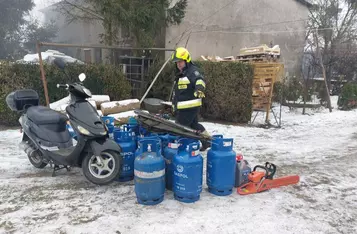 Z pożarem w gminie Papowo Biskupie walczyło 6 zastępów straży pożarnej/ Fot. OSP Papowo Biskupie