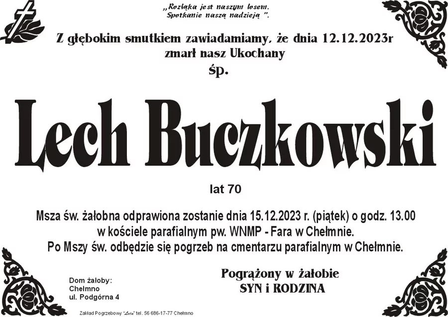 Miejsce na komentarz to przestrzeń na Twoje kondolencje.