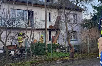 Po świętach pożar wybuchł w kotłowni domu pod Chełmnem/ Fot. KP PSP Chełmno