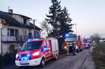 Po świętach pożar wybuchł w kotłowni domu pod Chełmnem/ Fot. KP PSP Chełmno