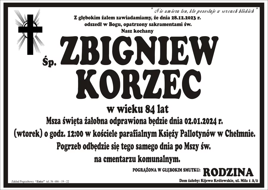 Miejsce na komentarz to przestrzeń na Twoje kondolencje.