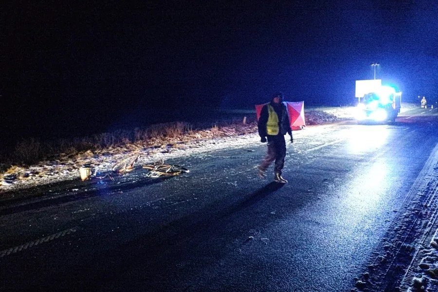 44-letnia rowerzystka zginęła na miejscu/ KPP Świecie