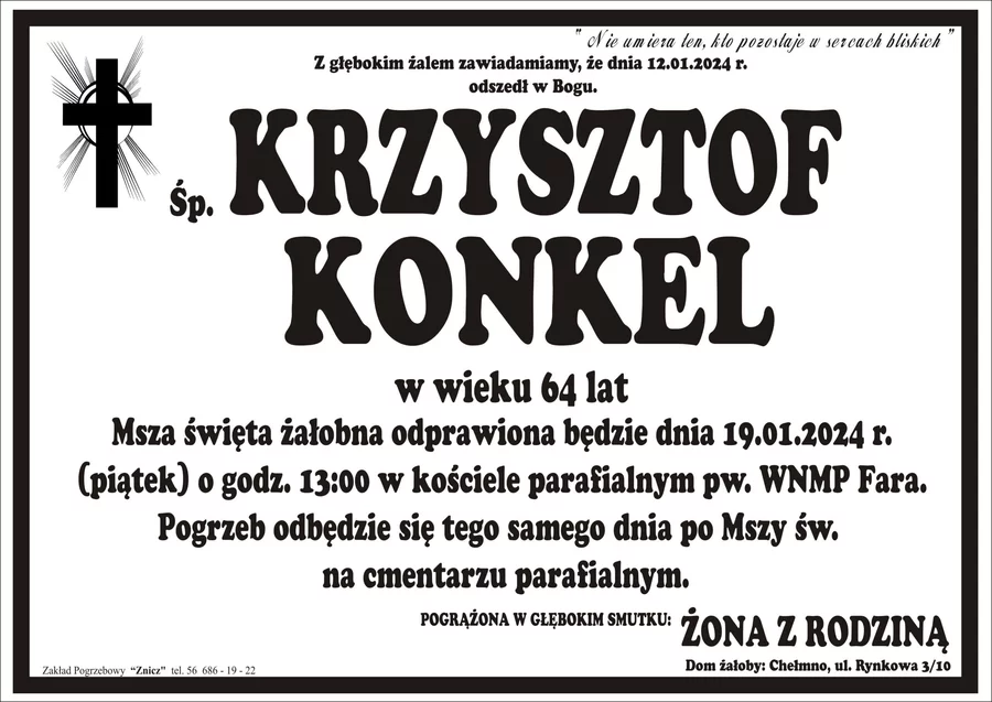 Miejsce na komentarz to przestrzeń na Twoje kondolencje.