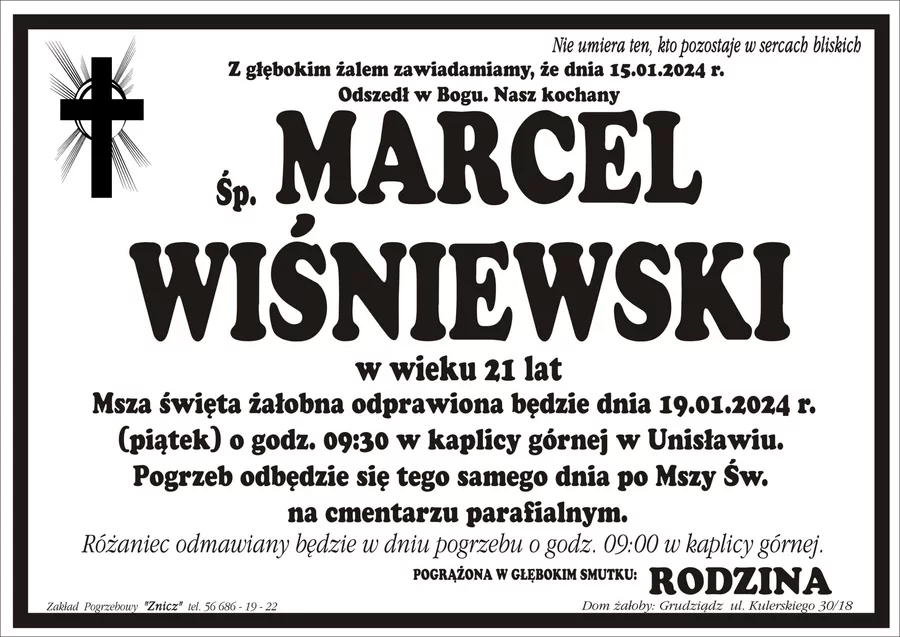 Miejsce na komentarz to przestrzeń na Twoje kondolencje.