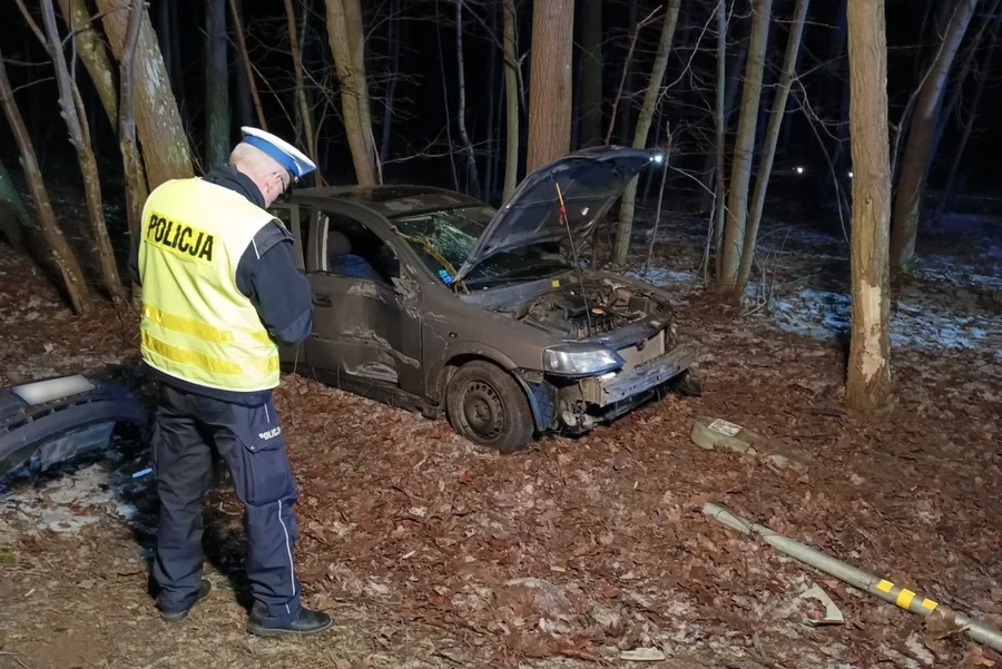 Cztery osoby zostały ranne w wypadku pod Świeciem/ Fot. KPP Świecie