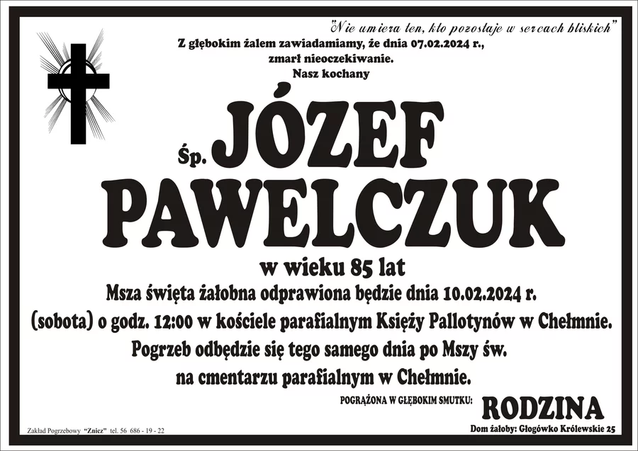 Miejsce na komentarz to przestrzeń na Twoje kondolencje.