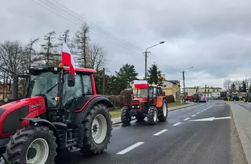 Ogólnopolski strajk rolników. Kilkaset osób protestuje pod Chełmnem/ Fot. Bartosz Kubacki